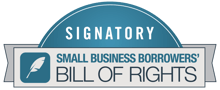 Small Business Borrowers Bill of Rights signatory badge